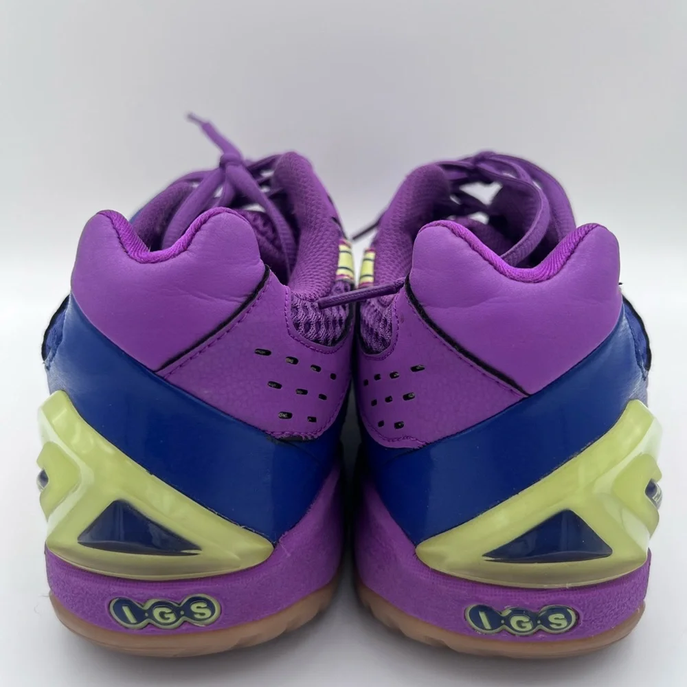 Asics Gel-Blast 5 Purple‎ Blue Lime Indoor Court Shoes E358Y Womens Sneakers